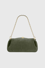 OYSTER CLUTCH - BIRCH SUEDE