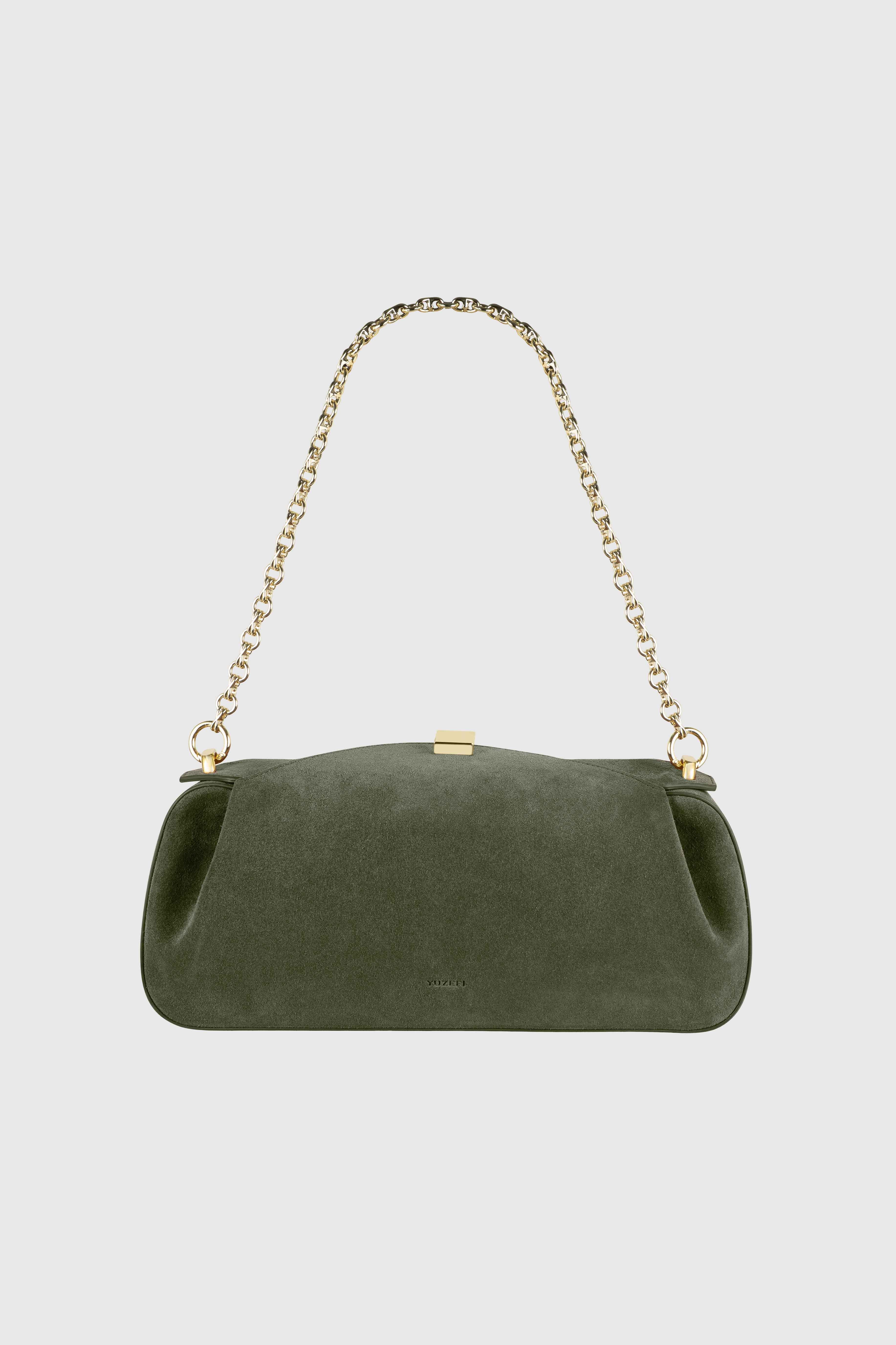 OYSTER CLUTCH - BIRCH SUEDE