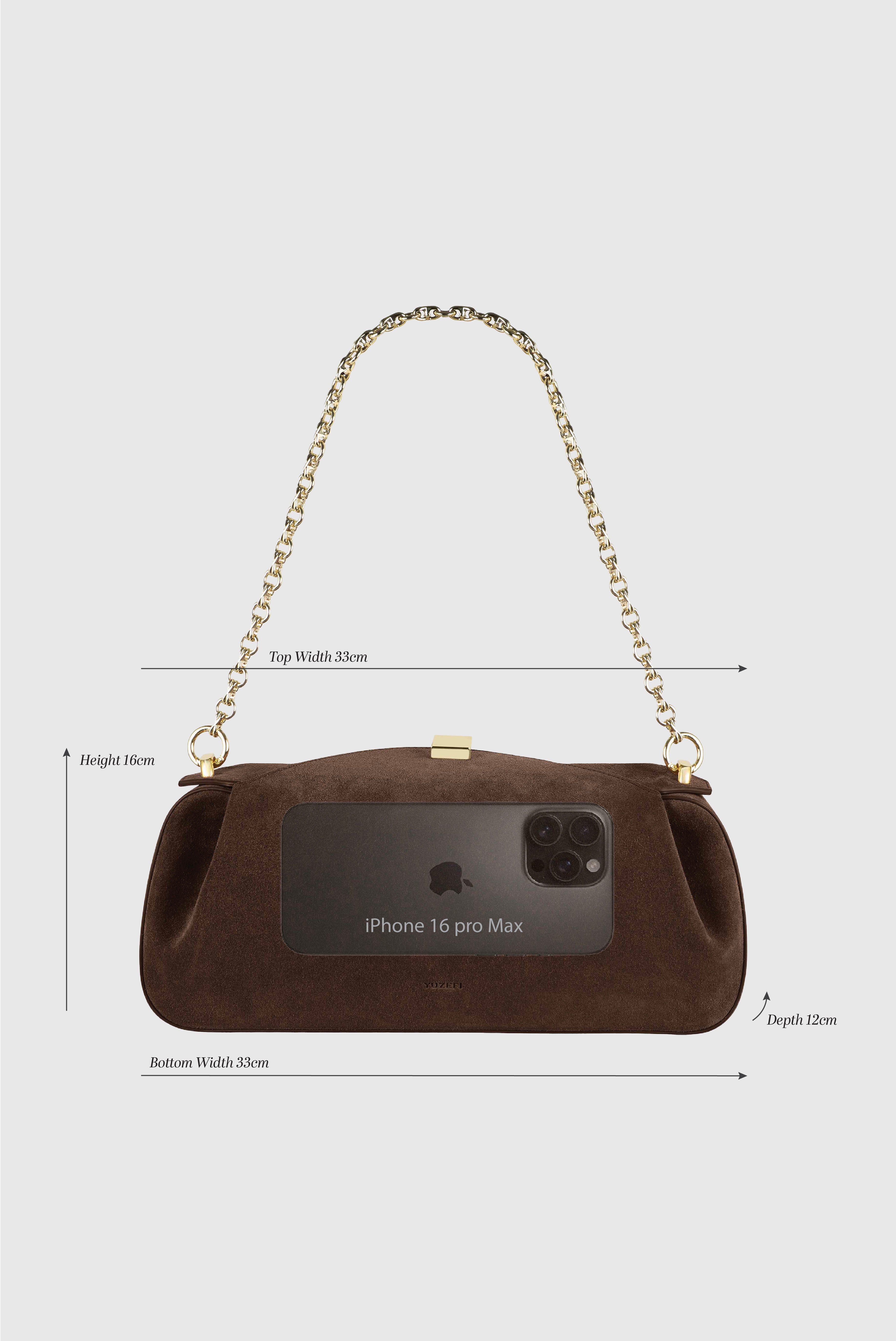 OYSTER CLUTCH - EMBOSSED SNAKE COWHIDE LEATHER