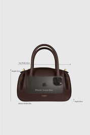 OYSTER MINI DUFFLE - ANGORA PEBBLE GRAINED LEATHER