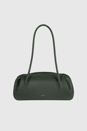 OYSTER SHOULDER BAG - PINE PEBBLE GRAINED LEATHER