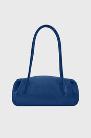 OYSTER SHOULDER BAG - BLUE SUEDE