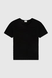 PARISSA CREWNECK TOP - BLACK
