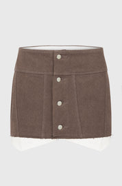 POCKET BAG MINI SKIRT - DENIM MALT
