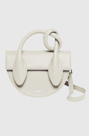 PRETZEL - CREAM PEBBLE GRAINED LEATHER