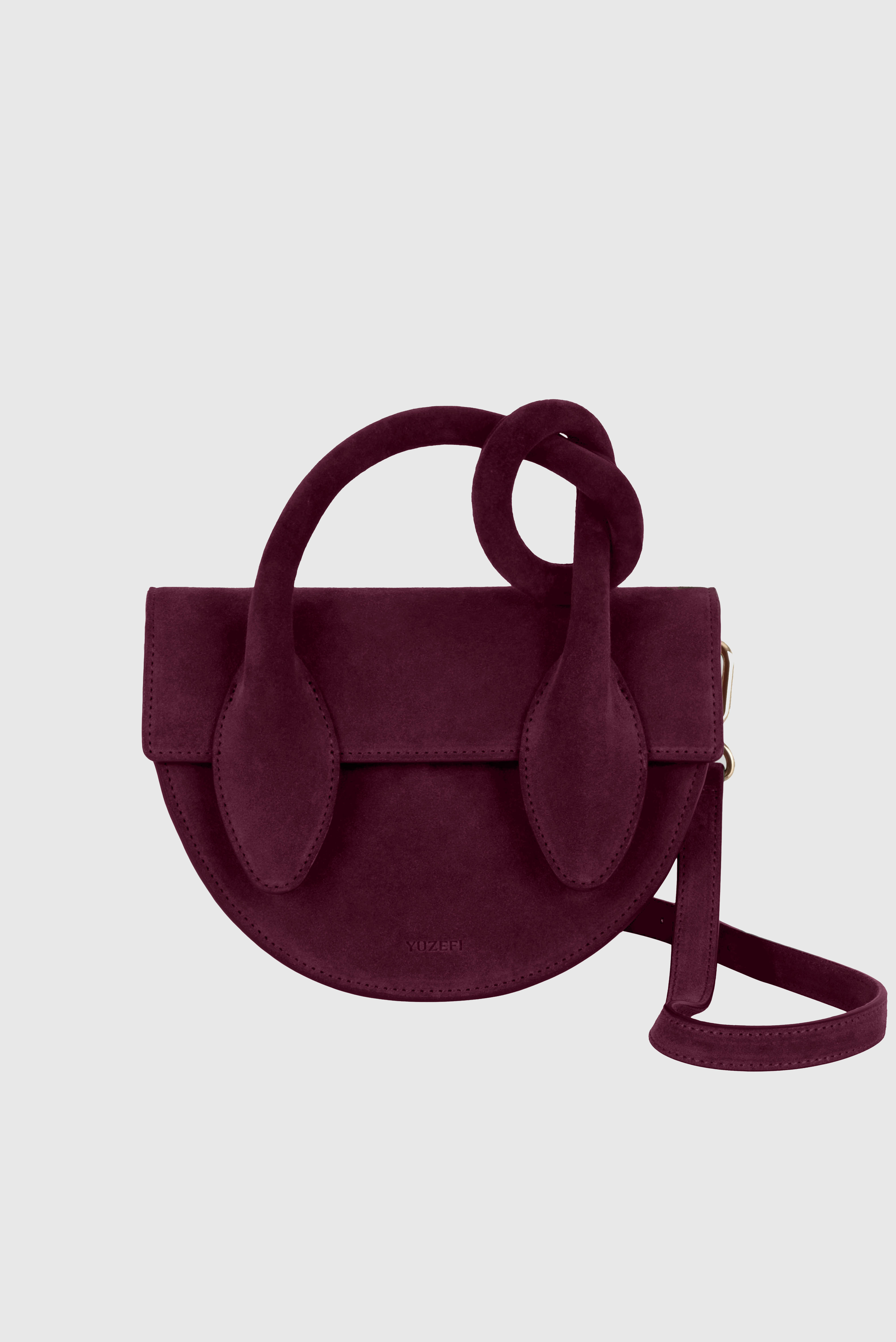 ショルダーバッグ・ポシェット YUZEFI Mini Pretzel Crossbody Bag Red YUZRS23HBMPRZ41 YUZRS2 Yuzefi Pretzel Leather Crossbody Bag