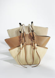 LARGE MOCHI - HAZEL PEBBLE GRAINED LEATHER