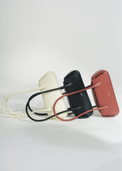 OYSTER MINI SHOULDER BAG - VANILLA PEBBLE GRAINED LEATHER