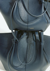 LARGE MOCHI - MIDNIGHT PEBBLE GRAINED LEATHER