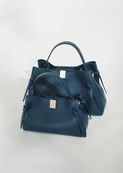 GYOZA MINI - MIDNIGHT PEBBLE GRAINED LEATHER