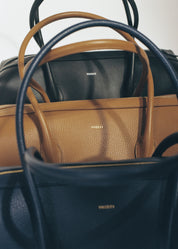 BRIOCHE DUFFLE - HAZEL PEBBLE GRAINED LEATHER
