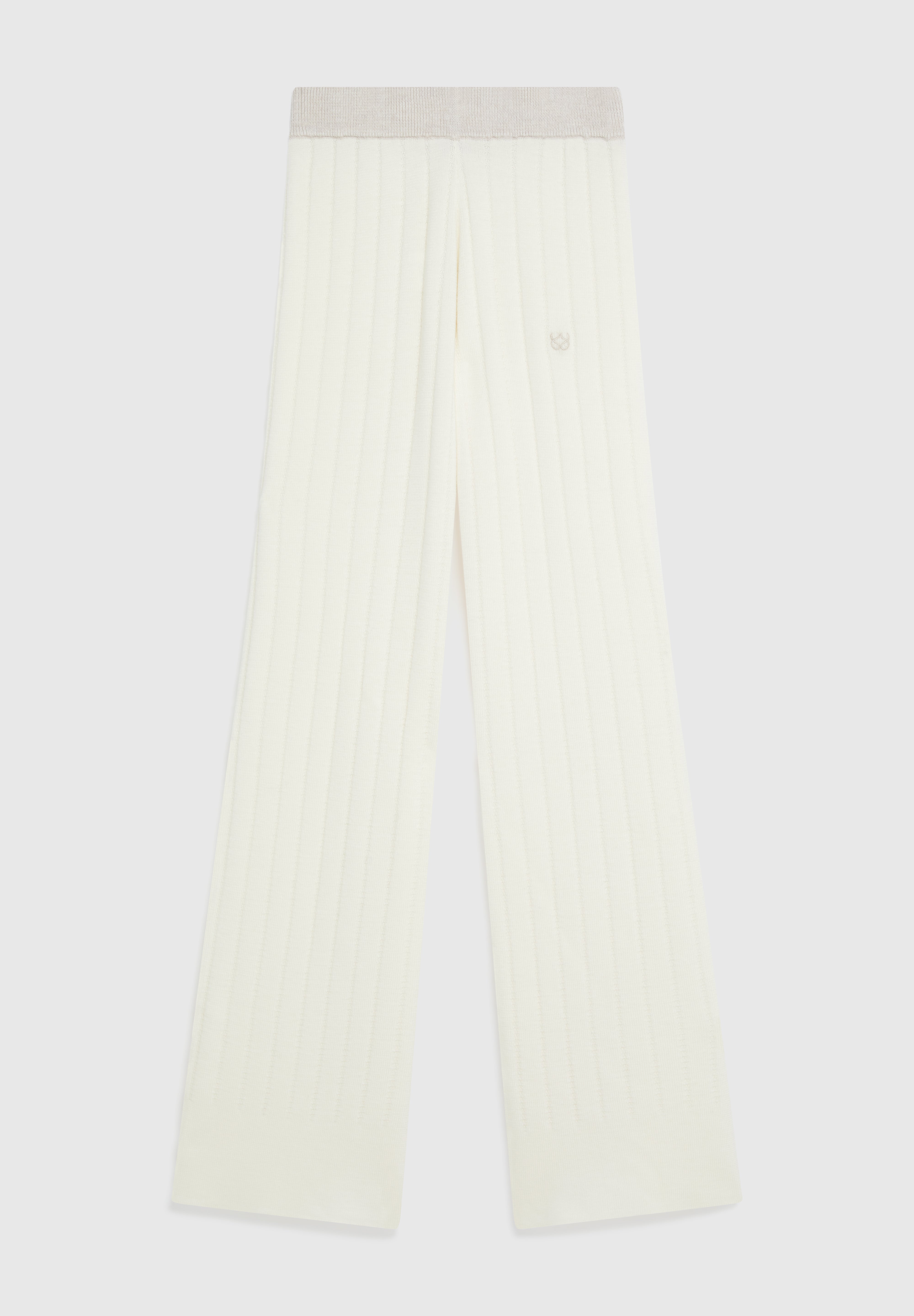 ROWAN TUCK STITCH TROUSERS - OATMEAL