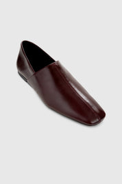 SAHRA FLAT - BORDEAUX LEATHER