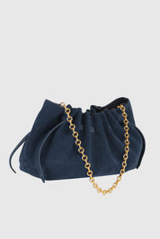 SCALLOP CLUTCH - ASTER SUEDE