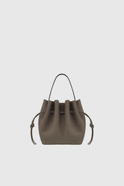 SCALLOP MINI TOTE - TAUPE PEBBLE GRAINED LEATHER