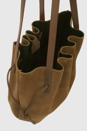 SCALLOP TOTE - SIENNA SUEDE