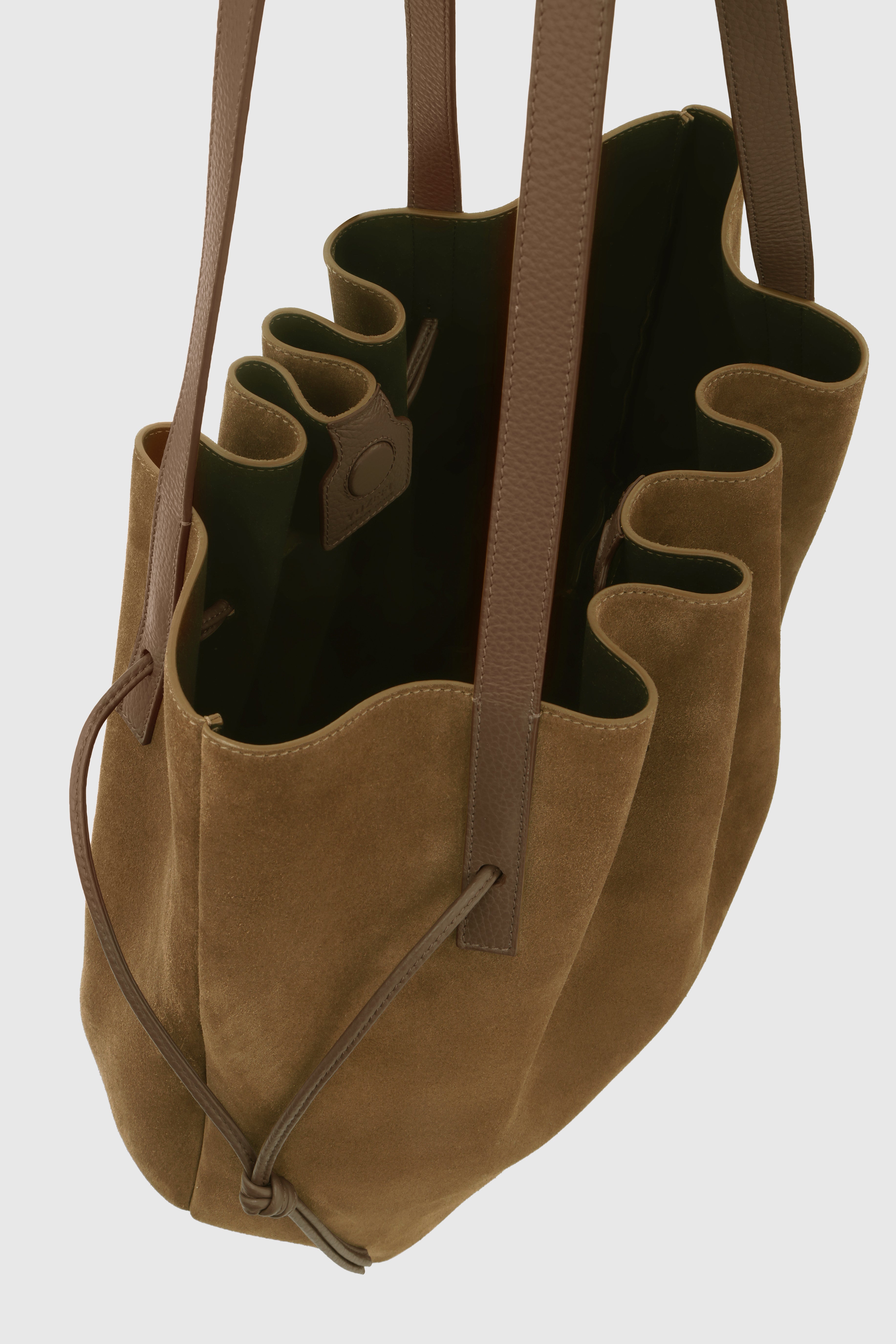 SCALLOP TOTE - SIENNA SUEDE