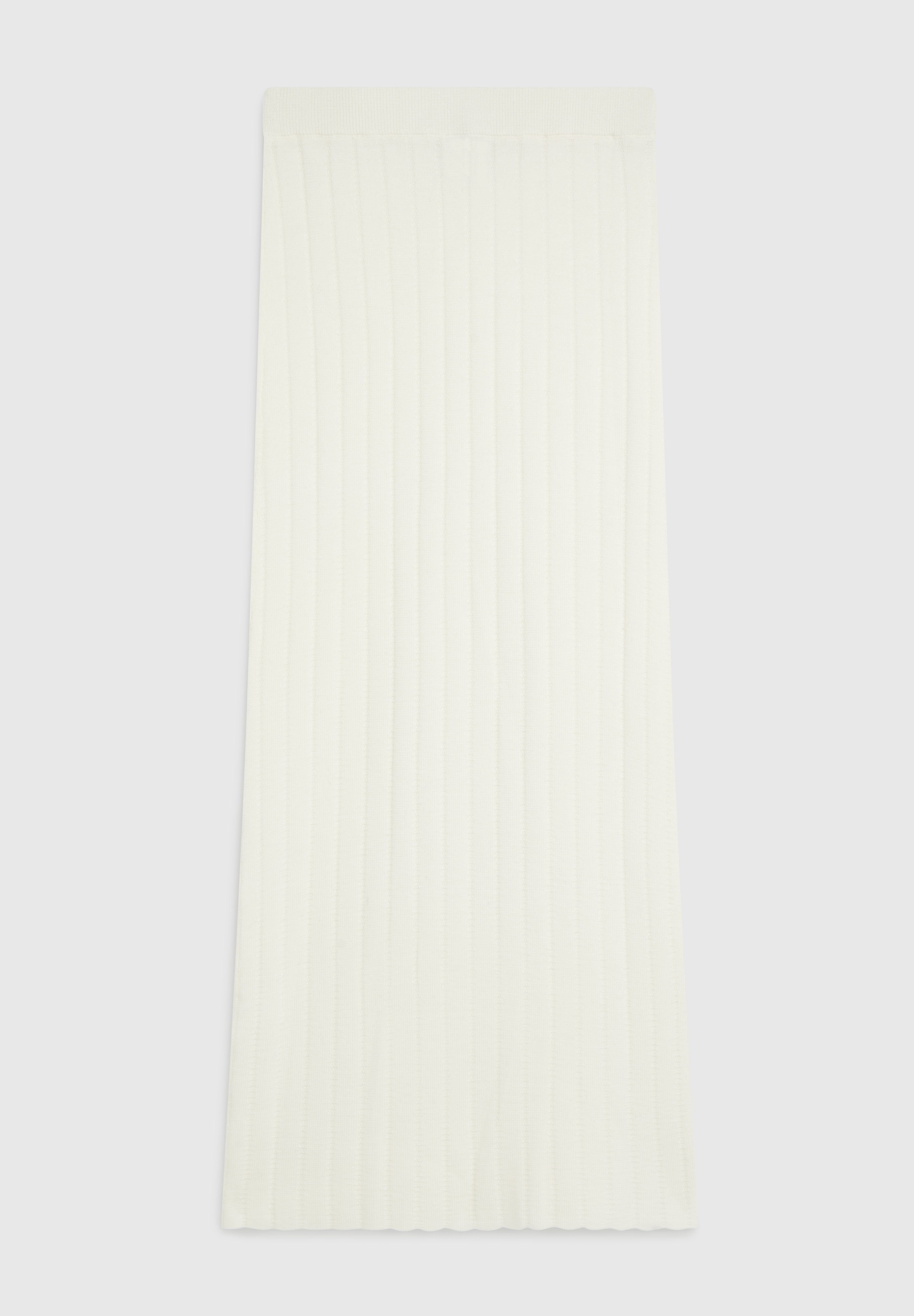 SERAPHINE TUCK STITCH MAXI SKIRT - OATMEAL