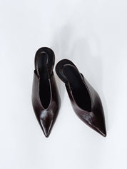 NUR SLINGBACK - BORDEAUX LEATHER