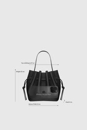 SCALLOP MINI TOTE - GANACHE SUEDE