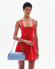 DELYN FLARED DRESS - RED