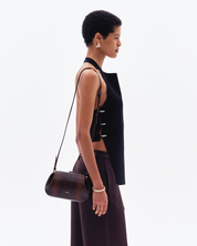OYSTER MINI CLUTCH - EMBOSSED SNAKE COWHIDE LEATHER