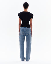 NAERIS MILANO OFF-SHOULDER TOP - BLACK