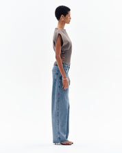 NAERIS MILANO OFF-SHOULDER TOP - CLAY