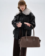 BRIOCHE DUFFLE - NUTMEG SUEDE