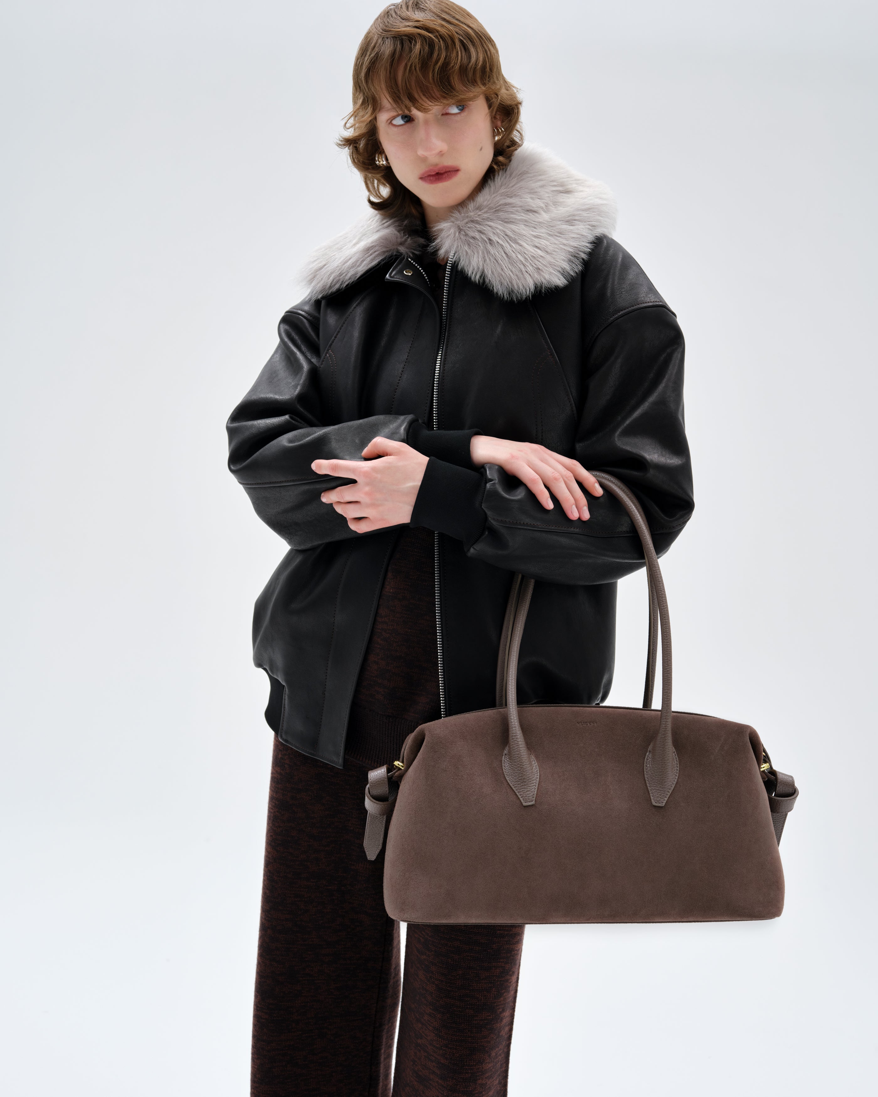 BRIOCHE DUFFLE - NUTMEG SUEDE