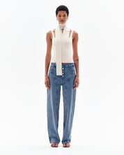 INARI MILANO SLASH TOP - CREAM