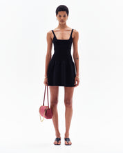 DELYN FLARED DRESS - BLACK