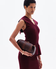 ORIN FLARED SLEEVELESS TOP - BORDO