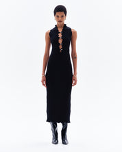 EZE RIB MAXI DRESS - BLACK