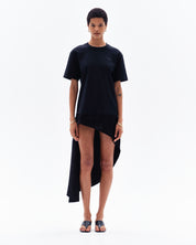 RAVAA BOXY T-SHIRT DRESS - BLACK