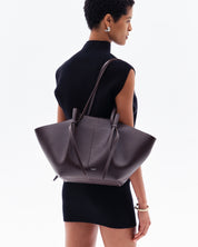 LARGE MOCHI - ESPRESSO PEBBLE GRAIN LEATHER