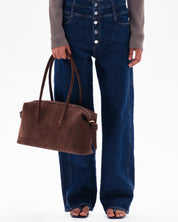 BRIOCHE DUFFLE - CHOCOLATE SUEDE