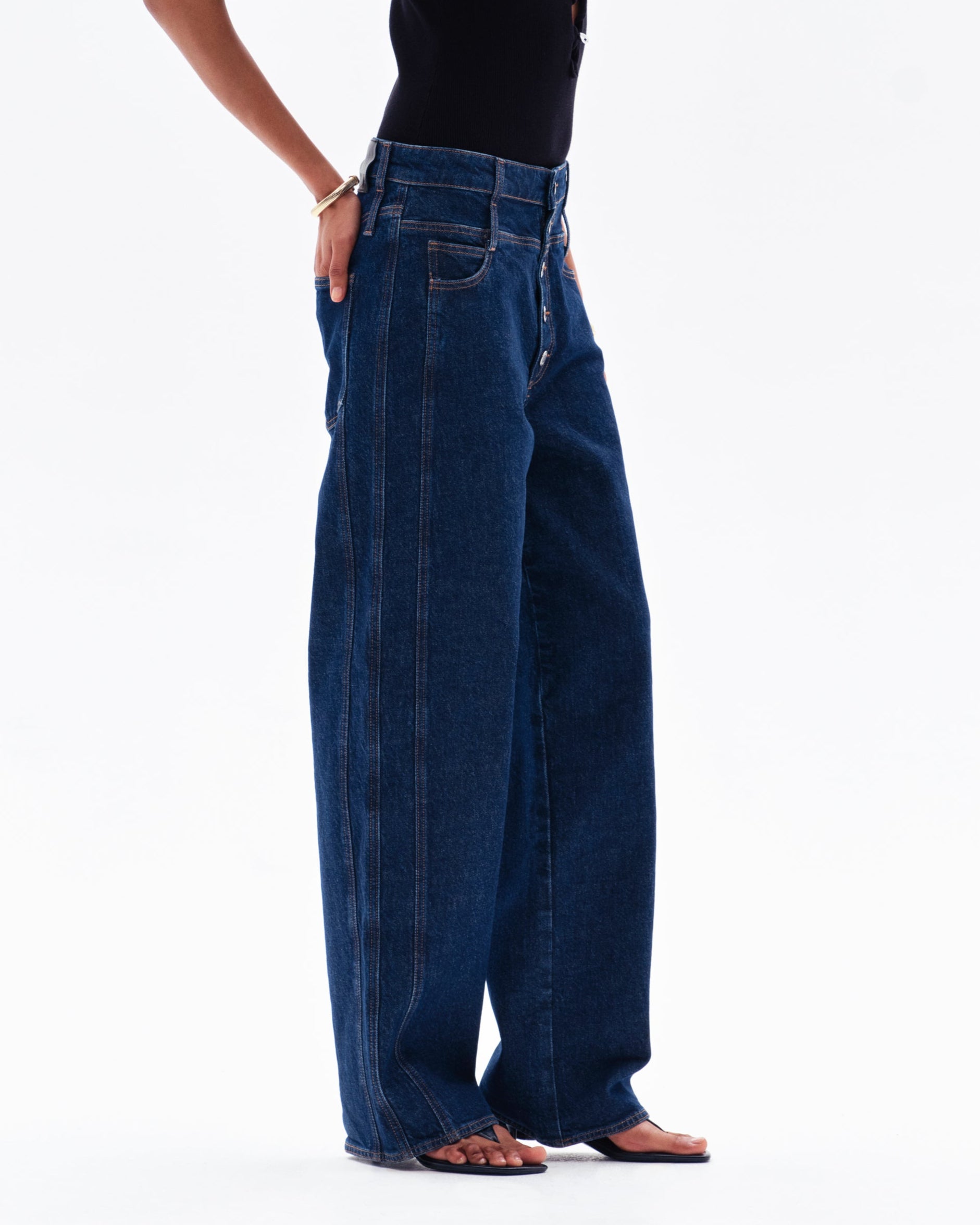 EIRIAN POINT SEAM JEANS - COLBALT