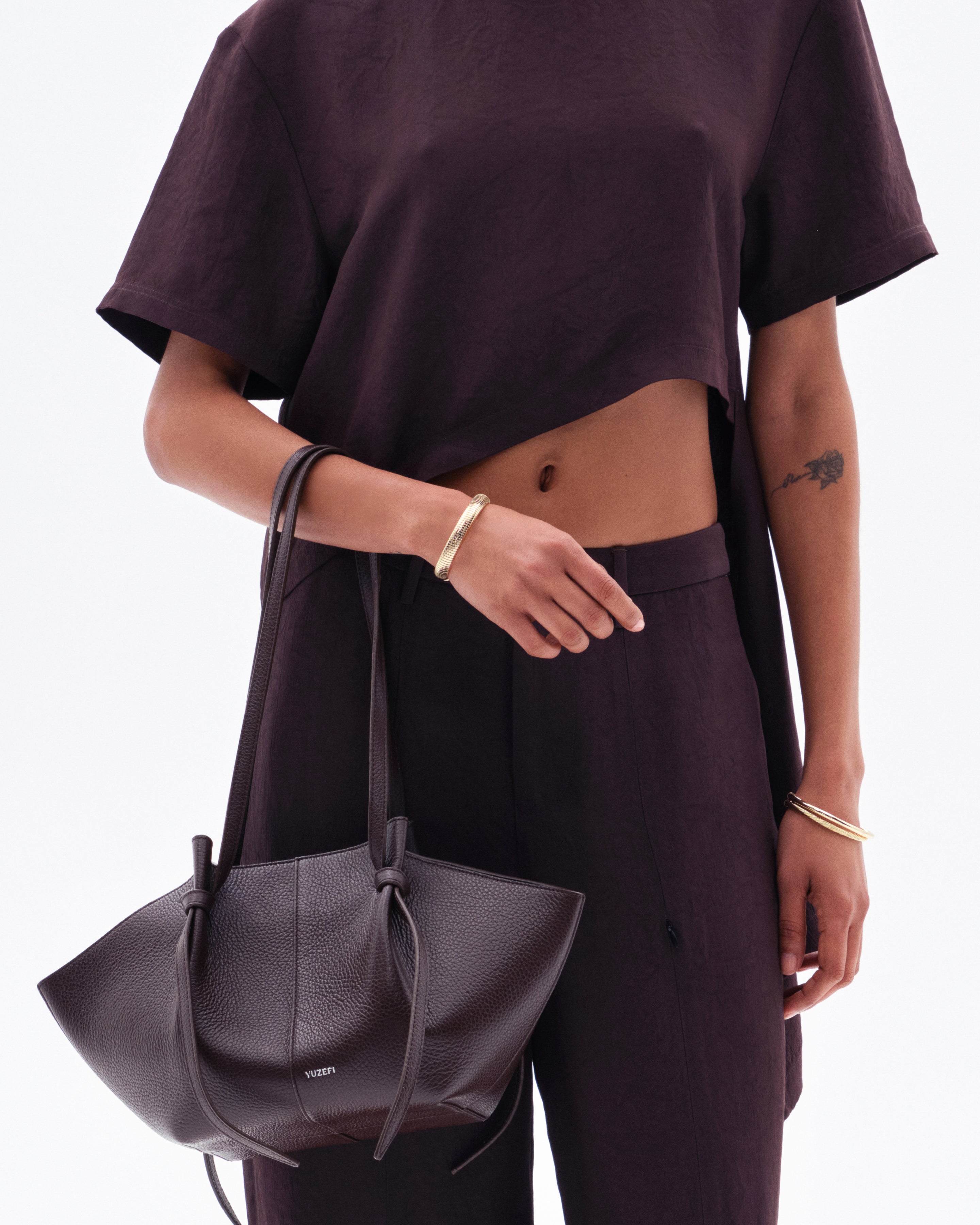 MOCHI - ESPRESSO PEBBLE GRAINED LEATHER