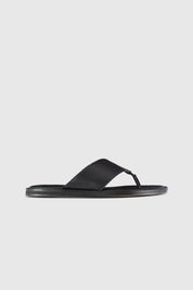 THESSA FLIP FLOP - BLACK LEATHER