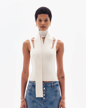 INARI MILANO SLASH TOP - CREAM