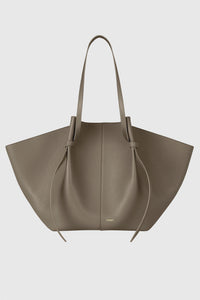 XL MOCHI - TAUPE PEBBLE GRAINED LEATHER