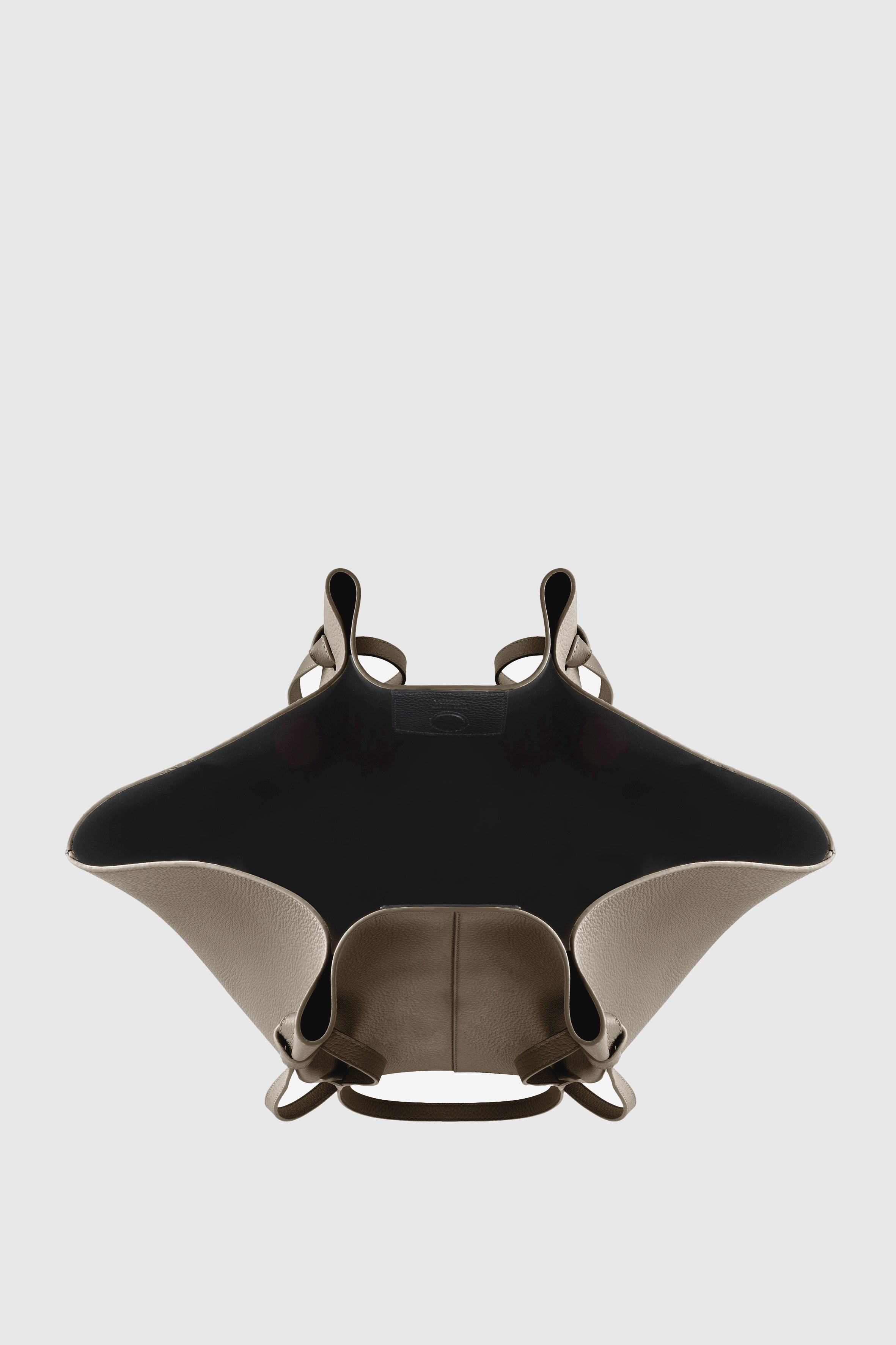 XL MOCHI - TAUPE PEBBLE GRAINED LEATHER