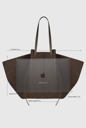 XL MOCHI - ANGORA PEBBLE GRAINED LEATHER