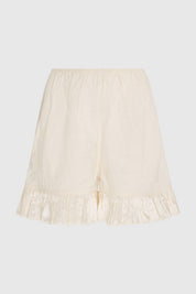 YASMI FLARED SHORTS - VANILLA