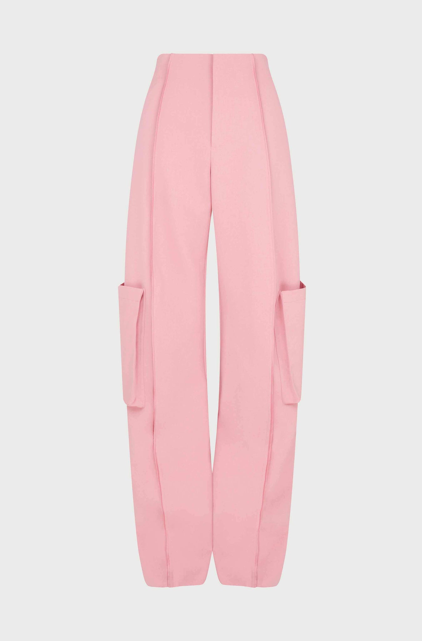 BENT KNEE TROUSERS WITH POCKETS - PINK