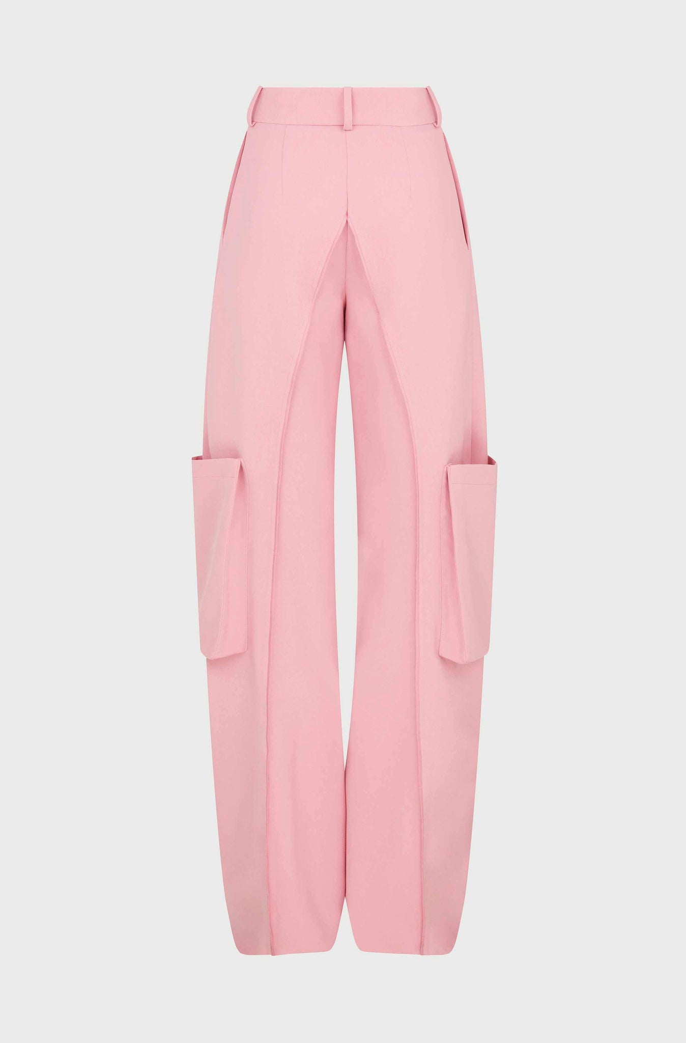 BENT KNEE TROUSERS WITH POCKETS - PINK