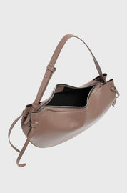 LARGE FORTUNE COOKIE - SHIITAKE SMOOTH LEATHER
