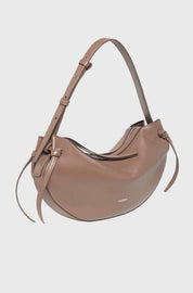 LARGE FORTUNE COOKIE - SHIITAKE SMOOTH LEATHER
