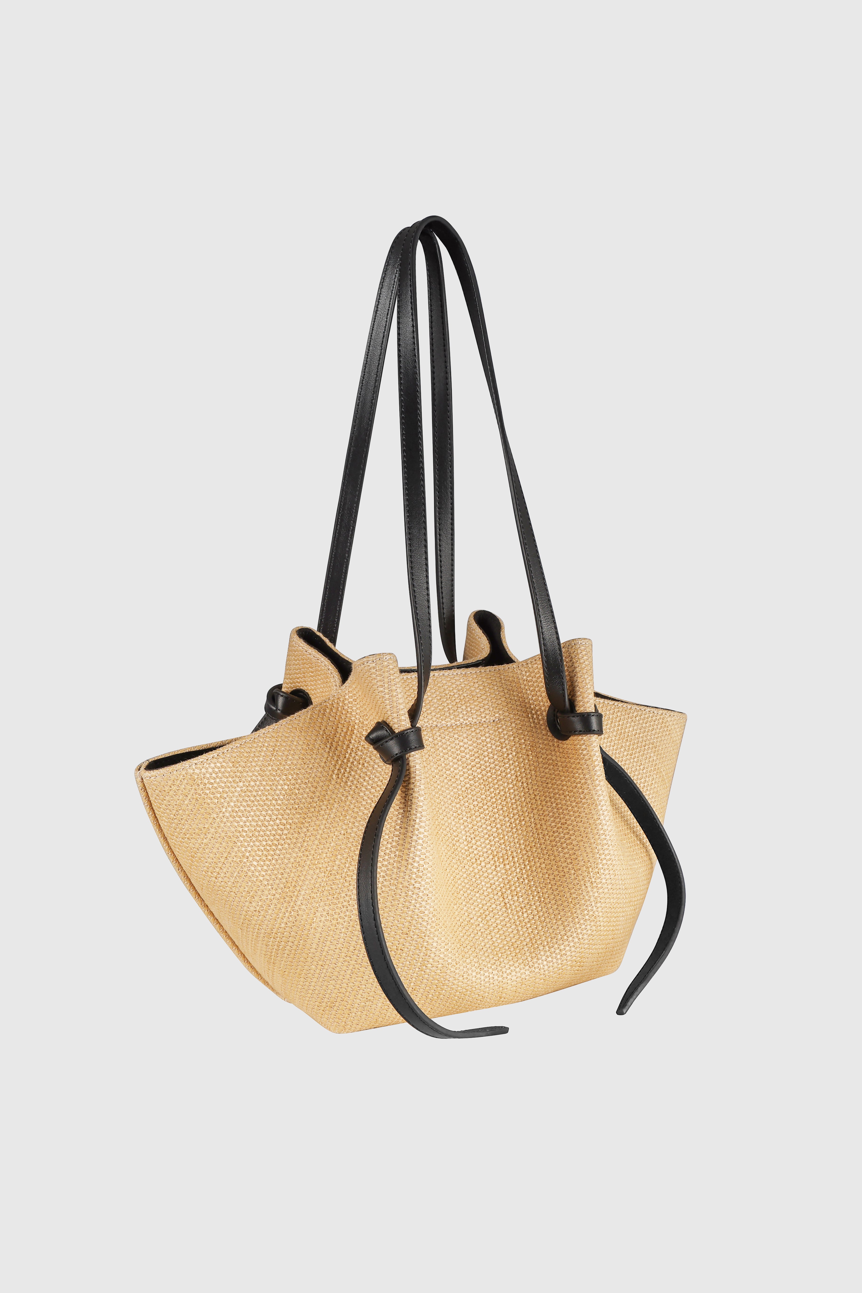 MOCHI - NATURAL RAFFIA AND LEATHER